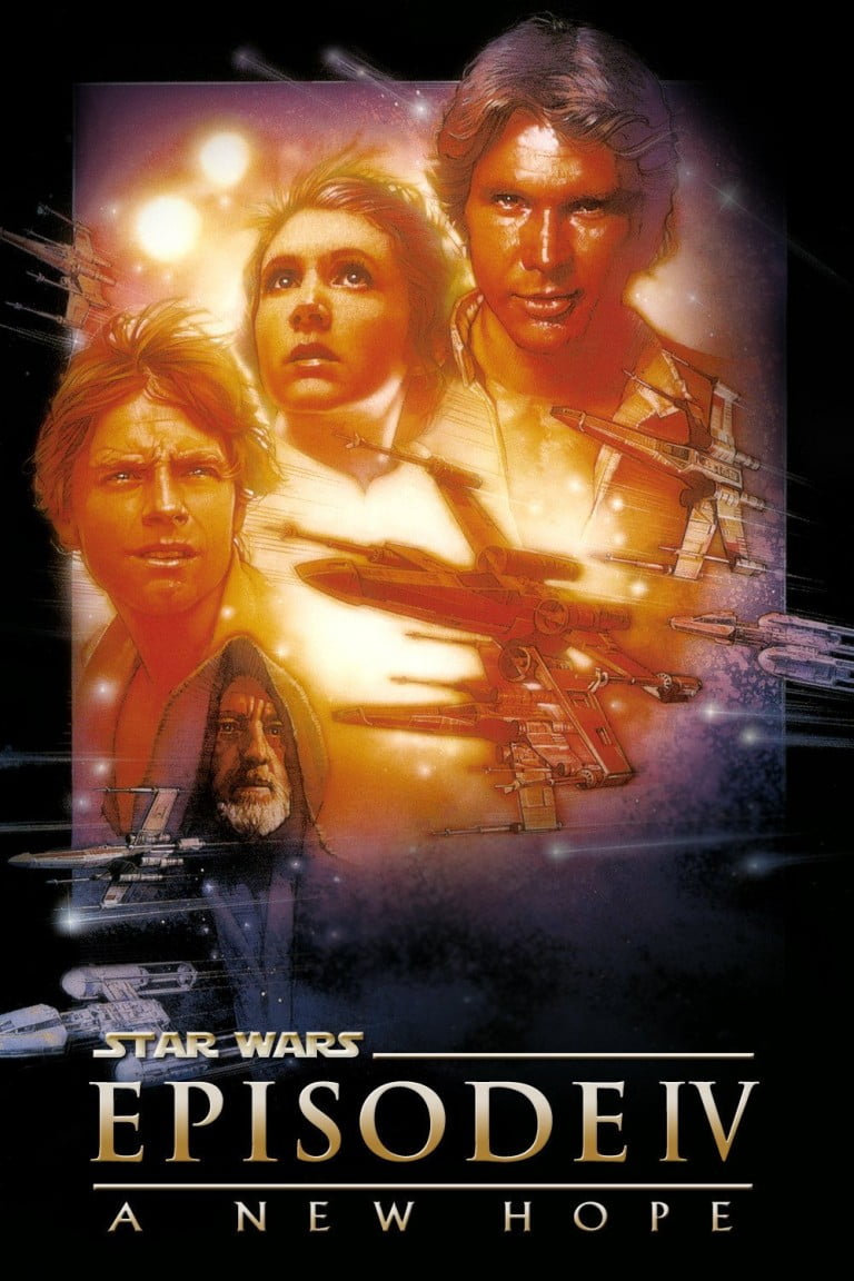 Poster for the filmen "Star Wars: Episode IV - Et Nytt Håp"