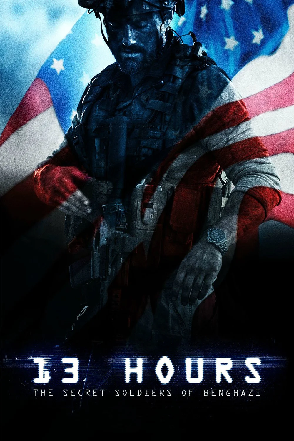 Poster for the filmen "13 Hours: The Secret Soldiers of Benghazi"