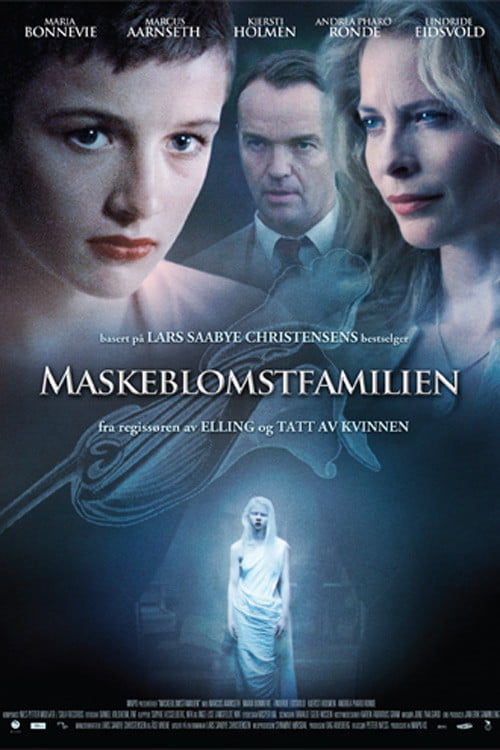 Poster for the filmen "Maskeblomstfamilien"