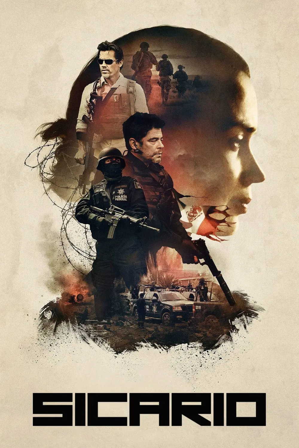 Poster for the filmen "Sicario"