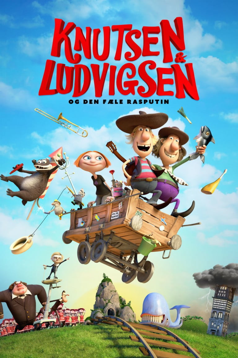 Poster for the filmen "Knutsen & Ludvigsen og den fæle Rasputin"