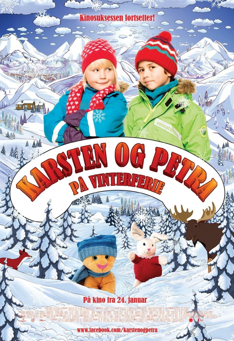 Poster for the filmen "Karsten og Petra på vinterferie"
