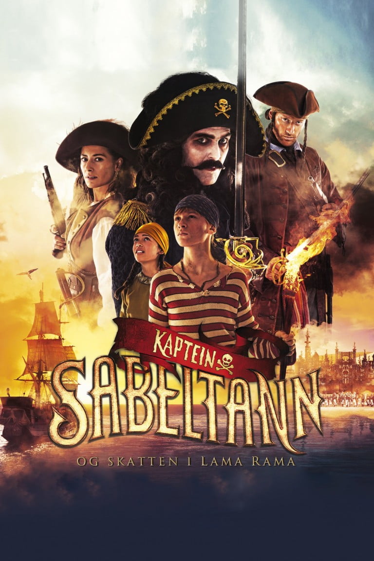 Poster for the filmen "Kaptein Sabeltann og skatten i Lama Rama"