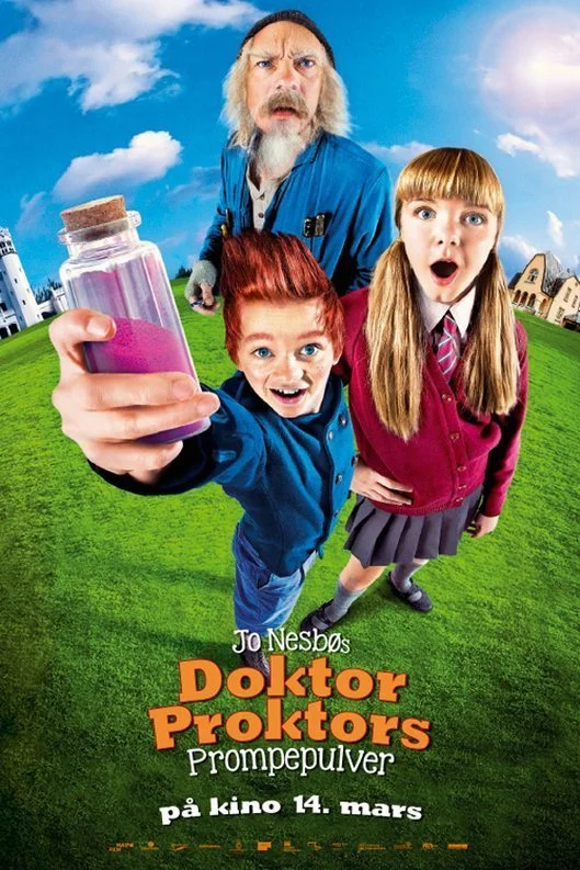 Poster for the filmen "Doktor Proktors Prompepulver"