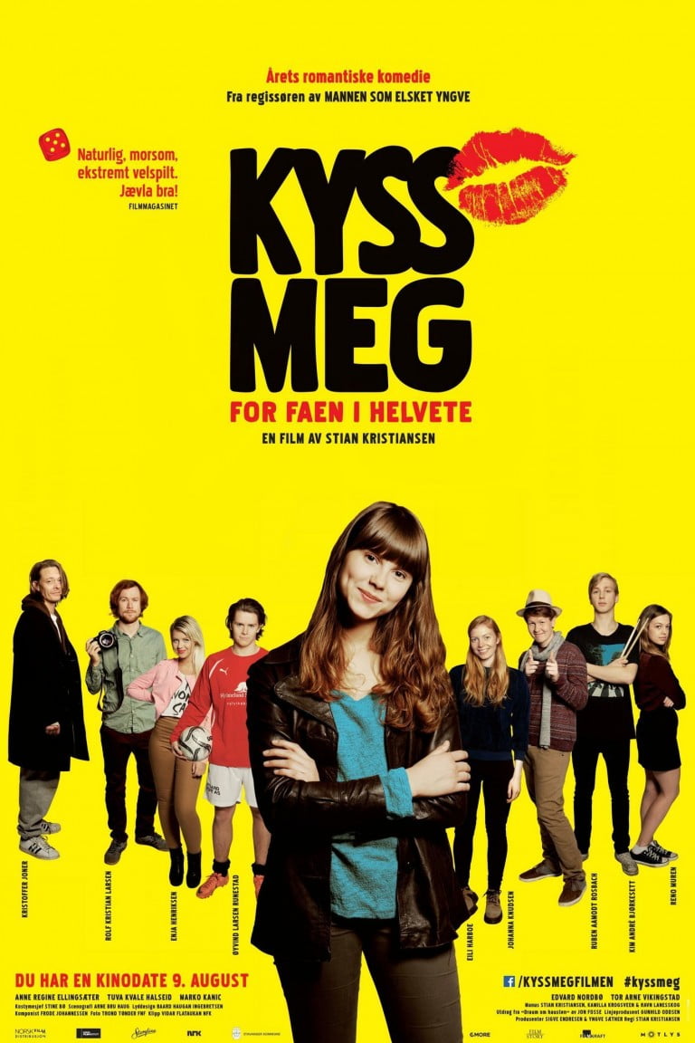Poster for the filmen "Kyss meg for faen i helvete"